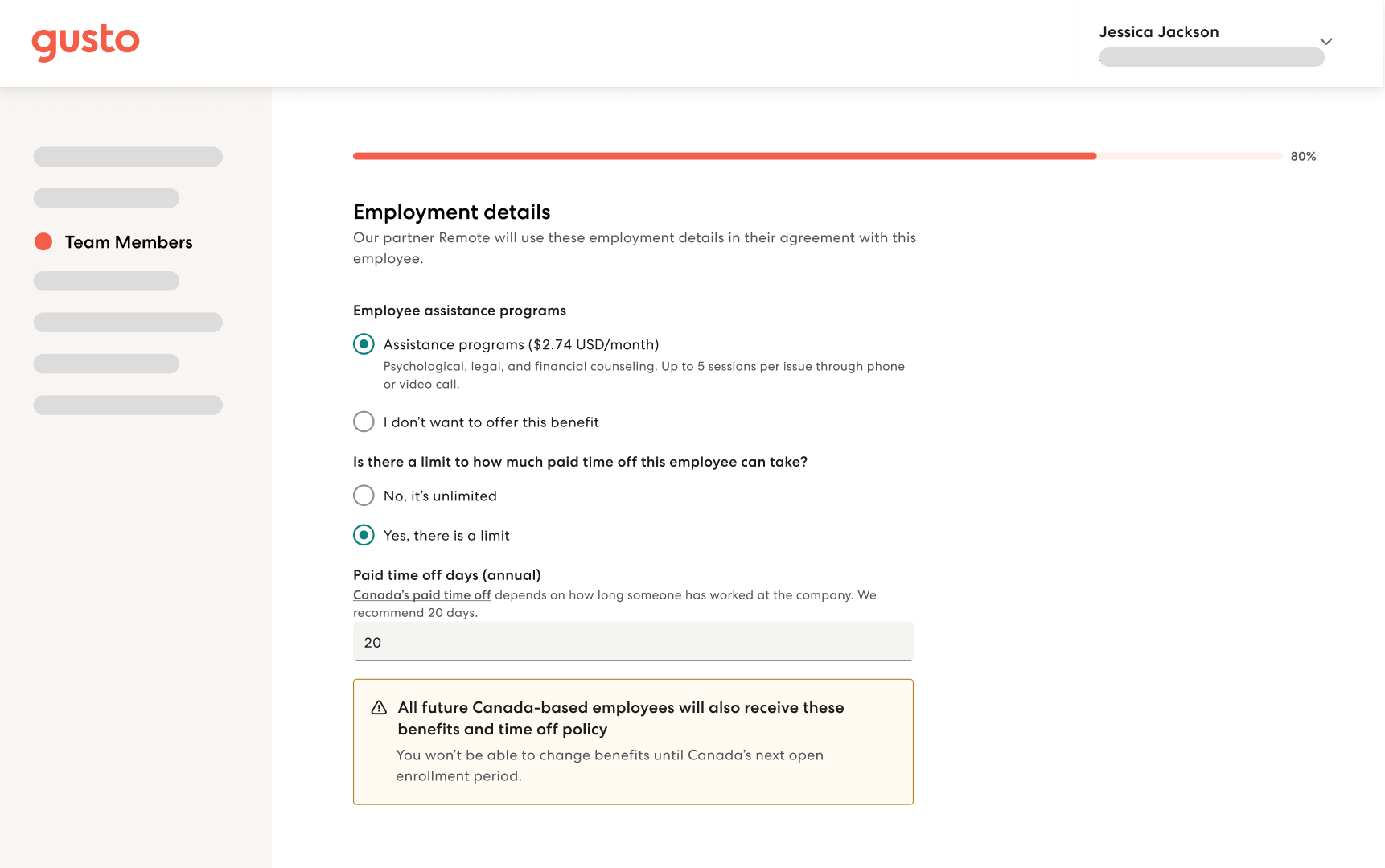 Gusto Remote - Built in compliance